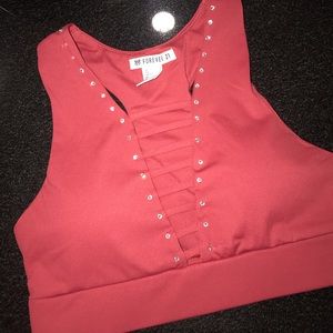 PRO DANCE/CHEER AUDITION BRA TOP W SWAROVSKI GEMS